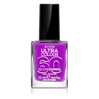 Avon Ultra Colour 60 Second Express gyorsan száradó körömlakk árnyalat Ultraviolet 10 ml