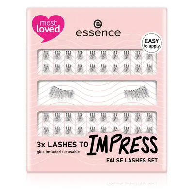 essence LASHES TO IMPRESS műszempillák takarékos kiszerelés