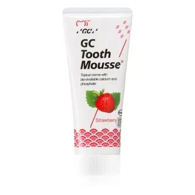 GC Tooth Mousse ásványfeltöltő védőkrém az érzékeny fogakra fluoridmentes íz Strawberry 35 ml