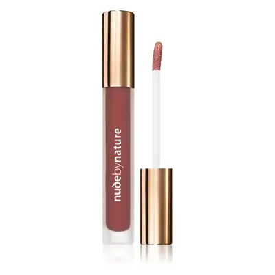 Nude by Nature Satin Liquid Lipstick krémes rúzs szatén finish-el árnyalat 09 Rich Plum 3,75 ml