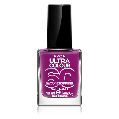 Avon Ultra Colour 60 Second Express gyorsan száradó körömlakk árnyalat Grape Escape 10 ml