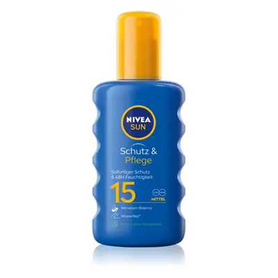 NIVEA SUN Protect & Moisture napozó spray SPF 15 200 ml