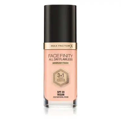 Max Factor Facefinity All Day Flawless tartós alapozó SPF 20 árnyalat C50 Natural Rose 30 ml