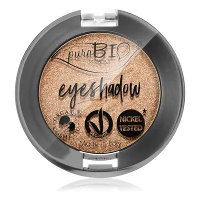 puroBIO Cosmetics Compact Eyeshadows szemhéjfesték árnyalat 01 Sparkling Wine 2,5 g