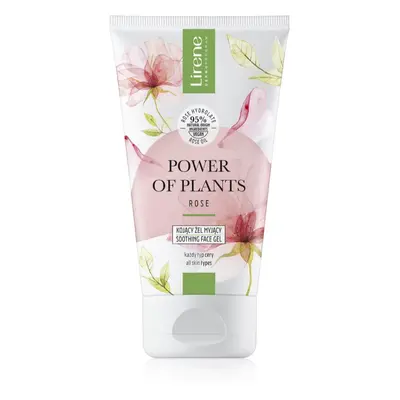 Lirene Power of Plants Rose nyugtató tisztító gél rózsaolajjal 150 ml