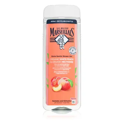 Le Petit Marseillais White Peach & Nectarine Bio gyengéd tusfürdő gél 400 ml