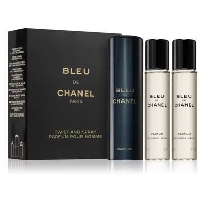 Chanel Bleu de Chanel parfüm + utántöltő uraknak 3x20 ml