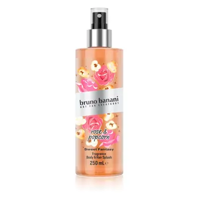 Bruno Banani Sweet Fantasy Rose & Popcorn parfümözött spray a testre testre és hajra hölgyeknek 