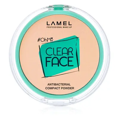 LAMEL OhMy Clear Face kompakt púder antibakteriális adalékkal árnyalat 402 Vanilla 6 g