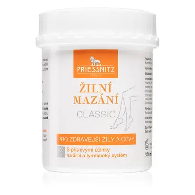 Priessnitz Classic masszázskrém kedvező hatással az ér- és nyirokrendszerre 300 ml