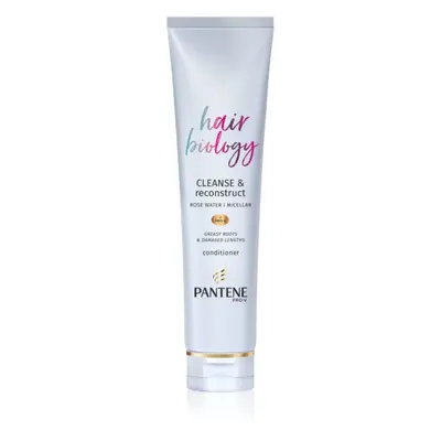 Pantene Hair Biology Cleanse & Reconstruct kondicionáló hab zsíros hajra 160 ml