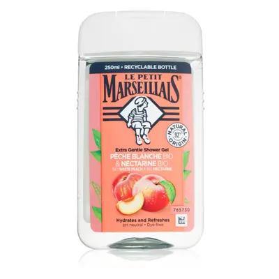 Le Petit Marseillais White Peach & Nectarine Bio gyengéd tusfürdő gél 250 ml