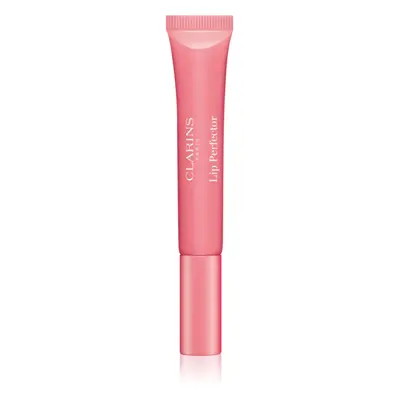 Clarins Lip Perfector Shimmer ajakfény hidratáló hatással árnyalat 01 Rose Shimmer 12 ml