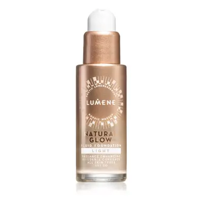 Lumene Natural Glow élénkítő make-up a természetes hatásért SPF 20 árnyalat 0.5 Light 30 ml