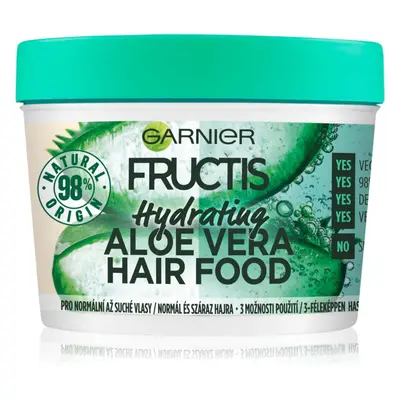 Garnier Fructis Aloe Vera Hair Food hidratáló maszk normál és száraz hajra 400 ml