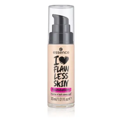 Essence I LOVE FLAWLESS SKIN fedő hatású alapozó matt hatással árnyalat 10 30 ml