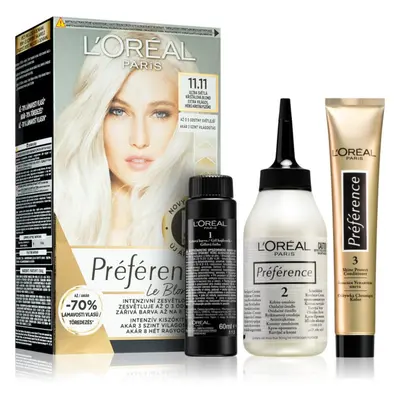 L’Oréal Paris Préférence Le Blonding hajfesték a haj élénkítésére árnyalat 11.11 Ultra-Light Coo