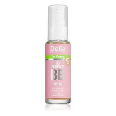 Delia Cosmetics BB So Perfect mattító BB krém hidratáló hatással árnyalat 03 Dark 30 ml