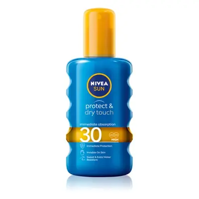 Nivea Sun Protect & Dry Touch láthatatlan napozó spray SPF 30 200 ml