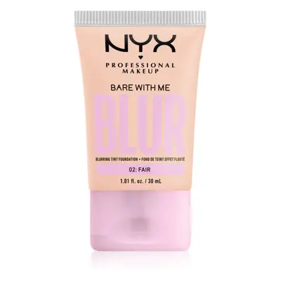 NYX Professional Makeup Bare With Me Blur Tint hidratáló alapozó árnyalat 02 Fair 30 ml