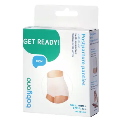 BabyOno Get Ready Multiple-use Mesh Panties szülés utáni alsóneműk méret L 2 db