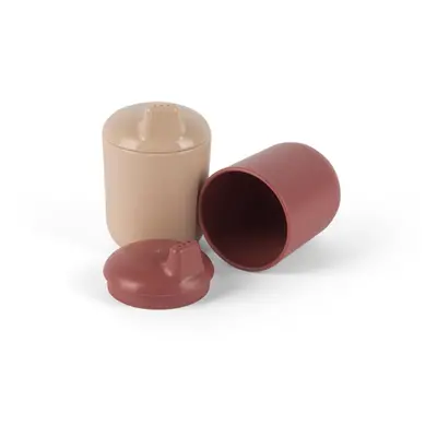 Dantoy Tiny Bio Sippy Cups bögre Nude/Red 0m+ 2 db