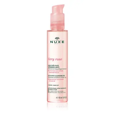 Nuxe Very Rose gyengéden tisztító olaj az arcra és a szemekre 150 ml