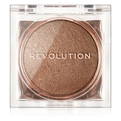 Makeup Revolution Beam Bright kompakt púderes élénkítő arcra árnyalat Bronze Baddie 2,45 g