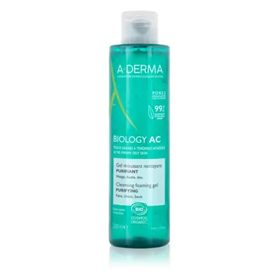 A-Derma Biology tisztító gél kombinált és zsíros bőrre 200 ml