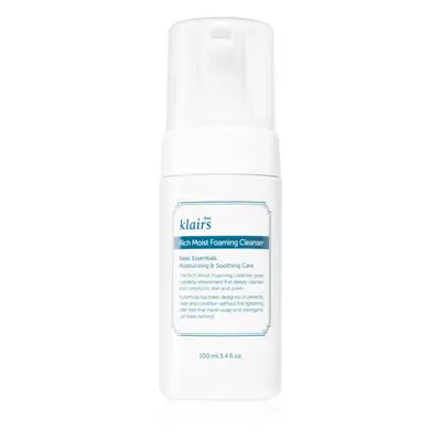 Klairs Rich Moist Foaming Cleanser tisztító hab hidratáló hatással 100 ml