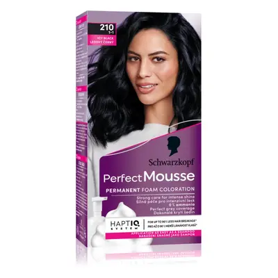 Schwarzkopf Perfect Mousse tartós hajfesték árnyalat 210 Icy Black 1 db