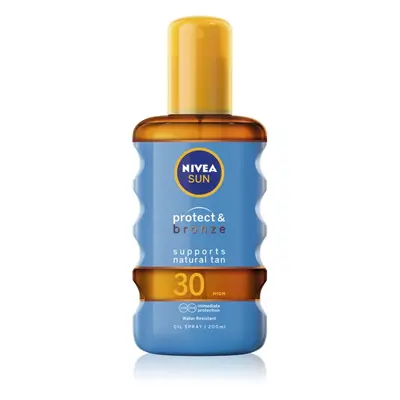 NIVEA SUN Protect & Bronze száraz olaj napozáshoz SPF 30 200 ml