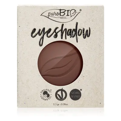 puroBIO Cosmetics Compact Eyeshadows szemhéjfesték utántöltő árnyalat 03 Brown 2,5 g