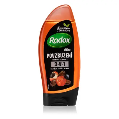 Radox Men Invigorating fürdőgél férfiaknak 3 az 1-ben 225 ml