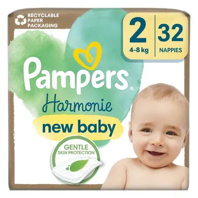 Pampers Harmonie Size 2 eldobható pelenkák 4-8 kg 32 db