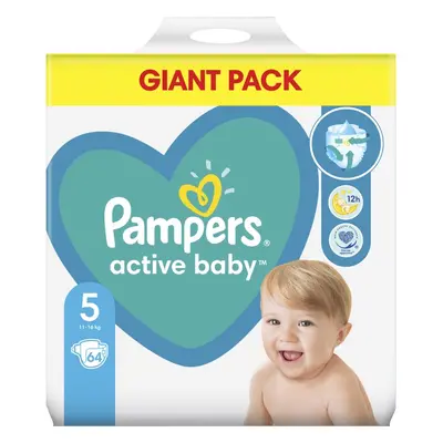 Pampers Active Baby Size 5 eldobható pelenkák 11-16 kg 64 db