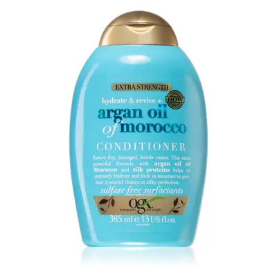 OGX Argan Oil Of Morocco Extra Strenght megújító kondicionáló a károsult hajra 385 ml