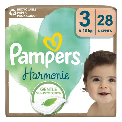 Pampers Harmonie Size 3 eldobható pelenkák 6-10 kg 28 db