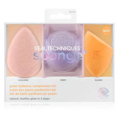 Real Techniques Sponge+ Glow Radiance applikátor szett(a tökéletes küllemért)