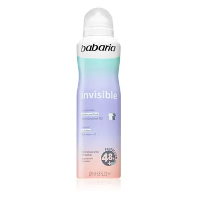 Babaria Deodorant Invisible izzadásgátló spray a fehér és sárga foltok ellen 200 ml