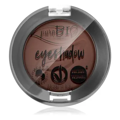 puroBIO Cosmetics Compact Eyeshadows szemhéjfesték árnyalat 03 Brown 2,5 g