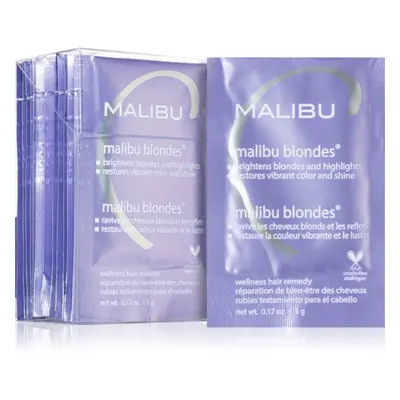 Malibu C Wellness Hair Remedy Malibu Blondes intenzív kúra a szőke és melírozott hajra 12x5 g