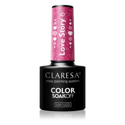 Claresa SoakOff UV/LED Color Love Story géles körömlakk árnyalat 6 5 g