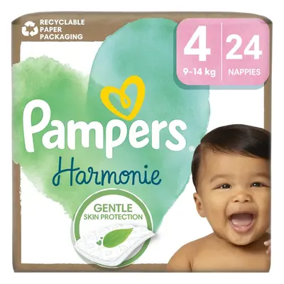 Pampers Harmonie Size 4 eldobható pelenkák 9-14 kg 24 db