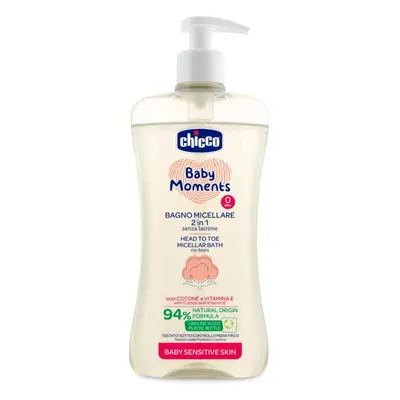 Chicco Baby Moments Sensitive micellás sampon testre és hajra 500 ml