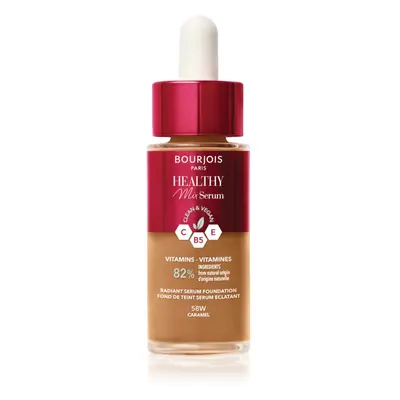 Bourjois Healthy Mix könnyű alapozó természetes hatásért árnyalat 58W Caramel 30 ml