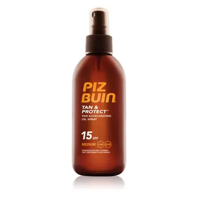 Piz Buin Tan & Protect napozást elősegítő védő olaj SPF 15 150 ml