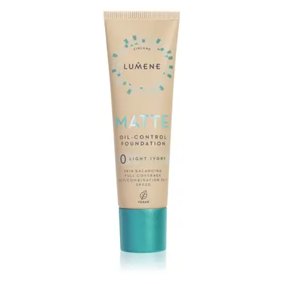 Lumene Matte Oil-Control mattító alapozó SPF 20 árnyalat 0 Light Ivory 30 ml