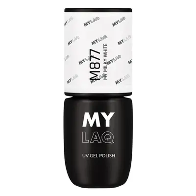 MYLAQ UV Gel Polish géles körömlakk árnyalat My Milky White 5 ml