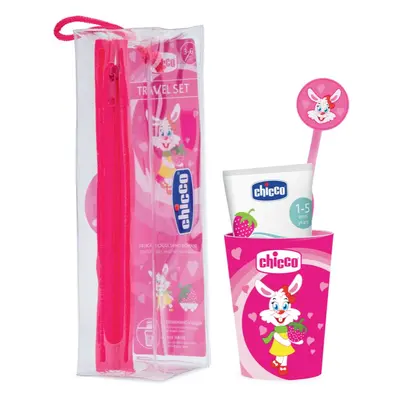 Chicco Travel Set fogápoló készlet Pink 3 y+ 1 db